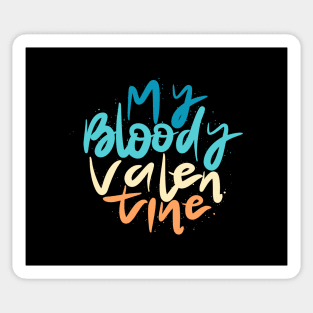 my bloody valentine lettering text Sticker